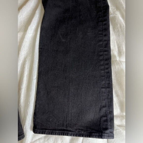 LEVI'S 501 Button Fly Mens Jeans Size W44 L32 Color Black - Picture 9 of 14